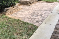 New Patio with Old Pavers.